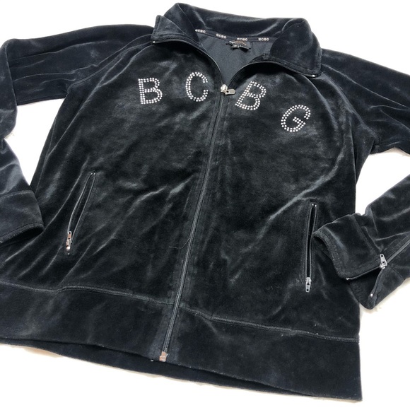 BCBGMaxAzria black velvet jacket size xl - Picture 2 of 9